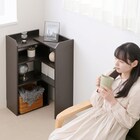 薄型カウンター下収納 伸長式ラック (DBR) 3枚目画像