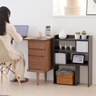 薄型カウンター下収納 伸長式ラック (DBR) 9枚目画像