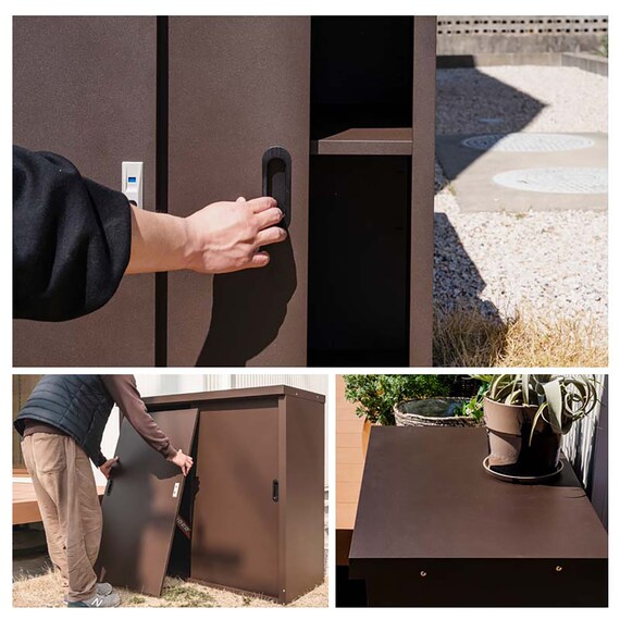 横型スチール物置(幅123cm) 3枚目画像