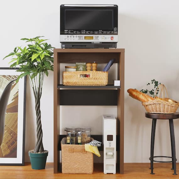 シンプルなコンパクトレンジラック (BR) 2枚目画像