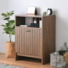 コンパクトサイズのシンプルキャビネット (幅60cm BR) 1枚目画像