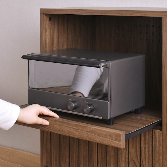 コンパクトサイズのシンプルレンジボード (幅60cm BR) 4枚目画像