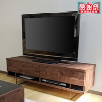 配線すっきり コンセント付きテレビ台 (ローボード幅150cm BR)