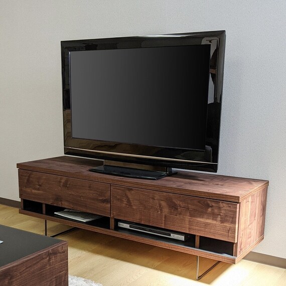 配線すっきり コンセント付きテレビ台 (ローボード幅150cm BR) 1枚目画像