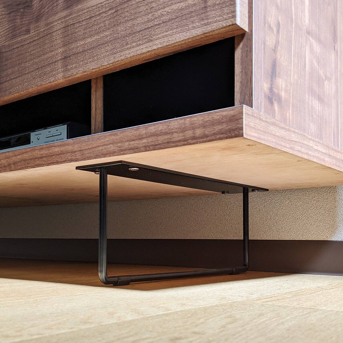 ニトリ コンセント付き　テレビ台　幅148㎝　AVボード　ローテーブル　木製　黒　 配線すっきり コンセント付きテレビ台 (ローボード幅180cm BR