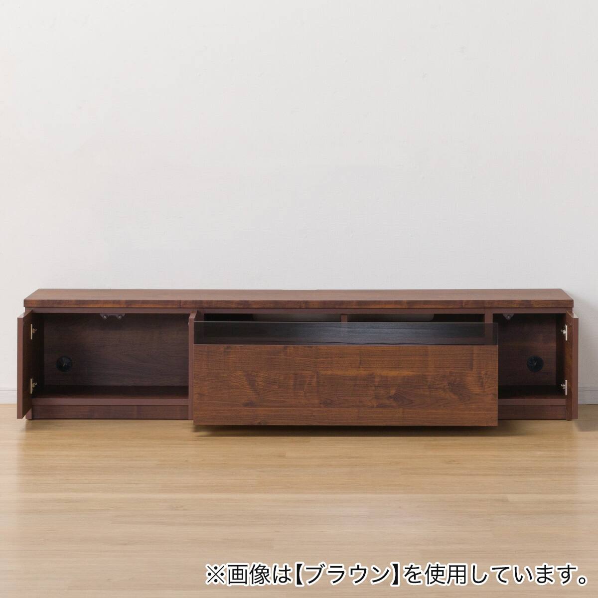 TS ニトリ/NITORI テレビボード/ローボード ダークブラウン系 W180×H31×D42cm TS ニトリ/NITORI テレビボード/ローボード ダークブラウン系 W180×H31