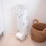 ミッフィーのトイレットペーパーストッカー(ホワイト)