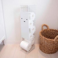 ミッフィーのトイレットペーパーストッカー(ホワイト)
