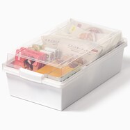 積み重ねても中が見える収納ボックス ワイド