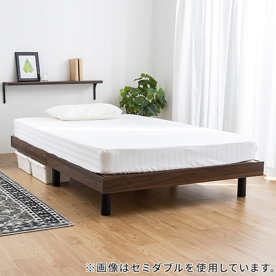 シングル 脚付きすのこベッド (APL BR) 1枚目画像