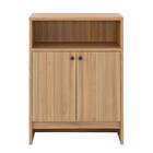 コンパクトサイズのシンプルキャビネット (幅60cm LBR) 3枚目画像