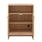 コンパクトサイズのシンプルキャビネット (幅60cm LBR) 4枚目画像