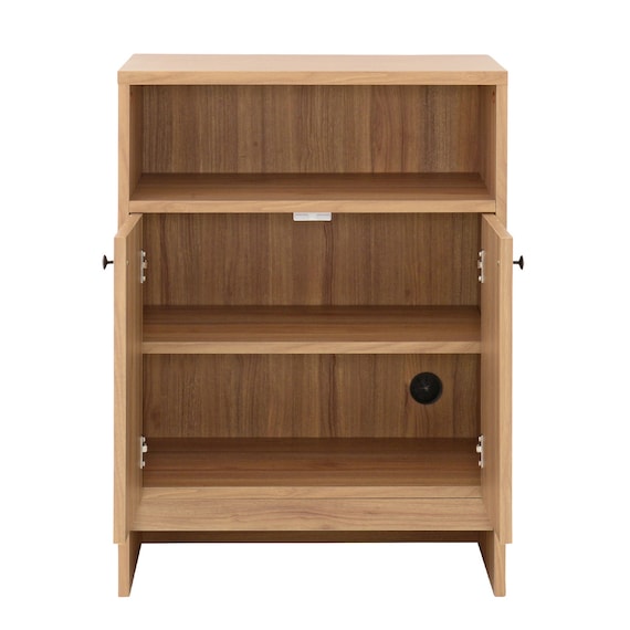 コンパクトサイズのシンプルキャビネット (幅60cm LBR) 4枚目画像