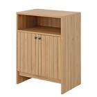 コンパクトサイズのシンプルキャビネット (幅60cm LBR) 5枚目画像