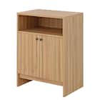 コンパクトサイズのシンプルキャビネット (幅60cm LBR) 5枚目画像