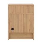 コンパクトサイズのシンプルキャビネット (幅60cm LBR) 7枚目画像