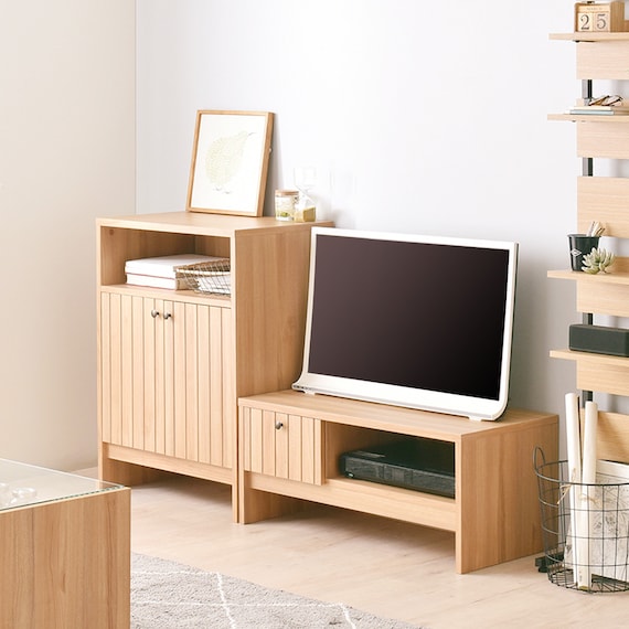 コンパクトサイズのシンプルキャビネット (幅60cm LBR) 10枚目画像