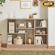 ツートンオープンシェルフ(幅118cm SLRW)【期間限定価格:11/25~1/5まで】