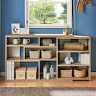 幅の調節ができる 窓・カウンター下ラック(レギュラー奥行29.5cm BR) 1枚目画像