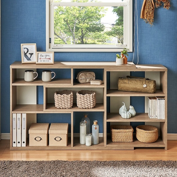 幅の調節ができる 窓・カウンター下ラック(レギュラー奥行29.5cm BR) 1枚目画像