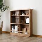 圧迫感のないスリムラック(幅80×高さ86cm LBR) 1枚目画像