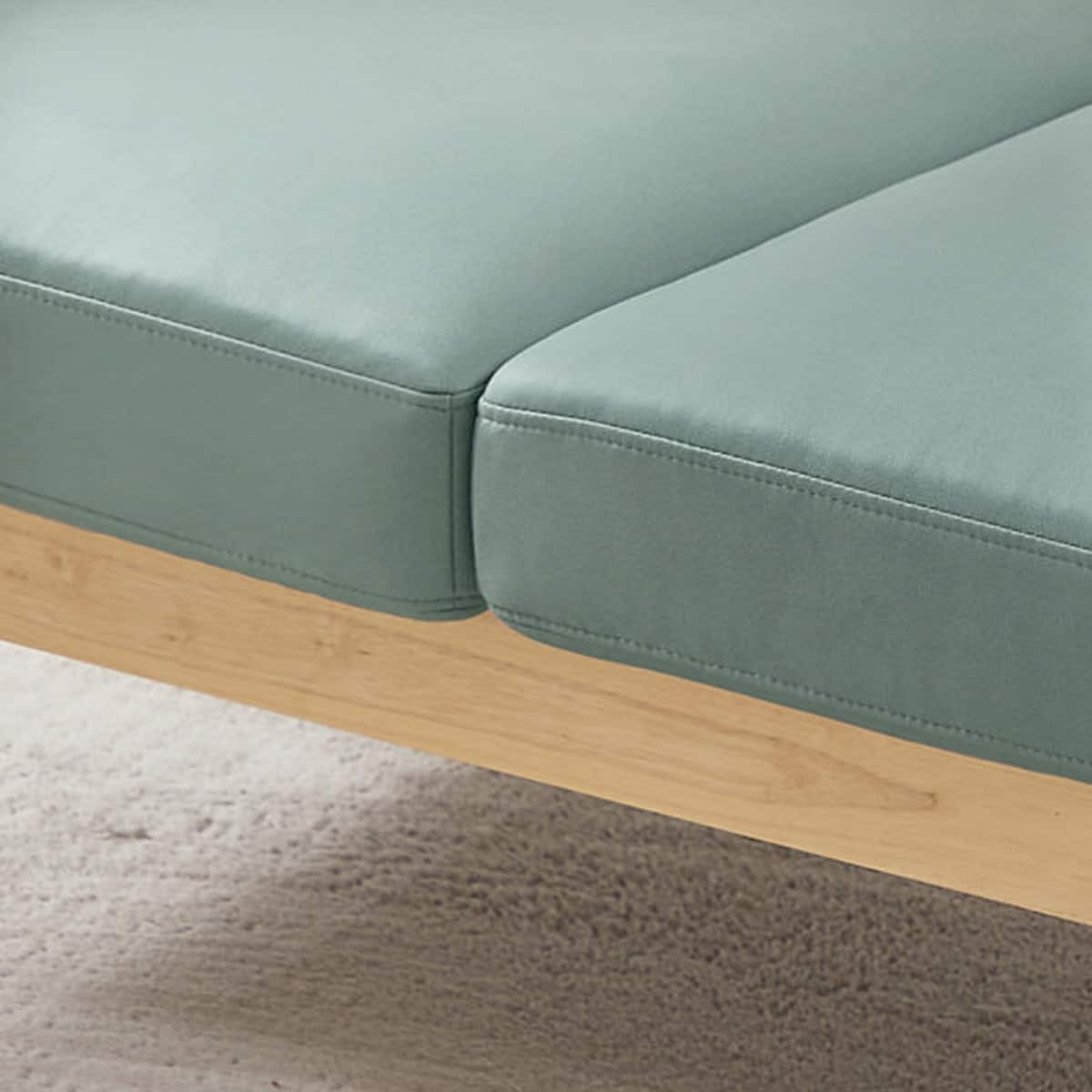 3人掛け北欧風ソファ 合皮タイプ (AX-1820 GR) | ニトリネット【公式