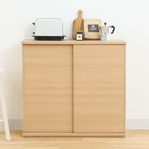 カウンター下収納 引戸タイプ (PTS 幅90cm NA) 1枚目画像