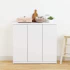 カウンター下収納 扉タイプ (PTS 幅90cm WH) 1枚目画像