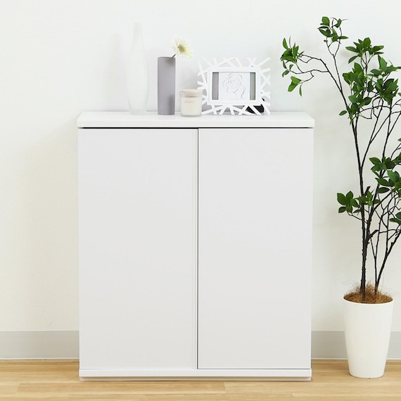 カウンター下収納 扉タイプ (PTS 幅75cm WH) 1枚目画像