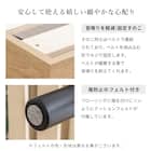 セミシングル 棚付きすのこベッドとマットレスセット (MRS ホワイト / RRS ポケットコイル) 14枚目画像