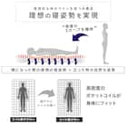 セミシングル 棚付きすのこベッドとマットレスセット (MRS ホワイト / RRS ポケットコイル) 18枚目画像