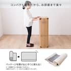 セミシングル 棚付きすのこベッドとマットレスセット (MRS ホワイト / RRS ポケットコイル) 26枚目画像