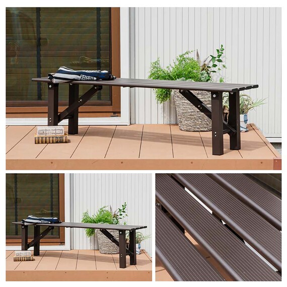 アルミ折りたたみベンチ(幅150cm) 3枚目画像