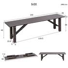 アルミ折りたたみベンチ(幅150cm) 13枚目画像