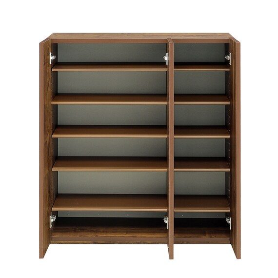 組み合わせて使えるシューズボックス（ロータイプ 幅83.5cm BR) 2枚目画像