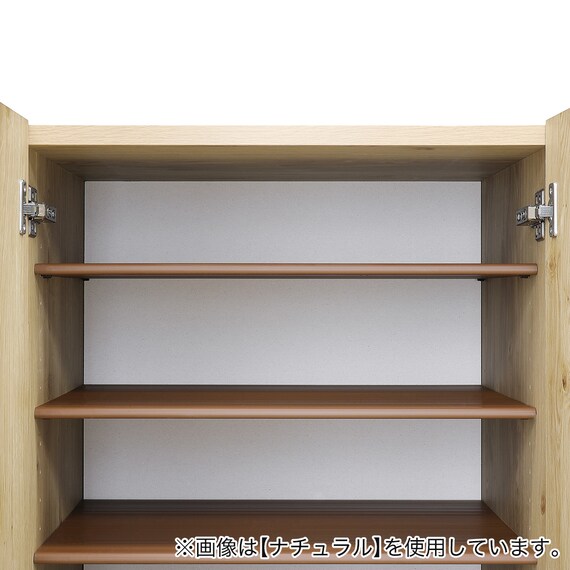 組み合わせて使えるシューズボックス（ロータイプ 幅83.5cm BR) 4枚目画像