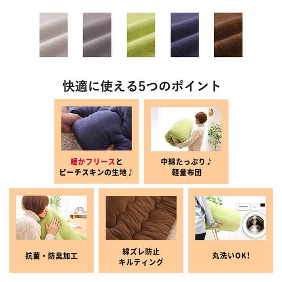 こたつ掛布団　長方形（BGL‐F　GG） 3枚目画像