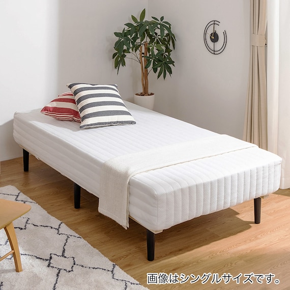 ダブル 脚付きポケットコイルマットレス(EC WH) 14枚目画像