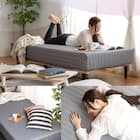 ダブル 脚付きポケットコイルマットレス(EC GY) 4枚目画像