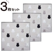 マイクロファイバーふきん 3枚入り(ならびミッフィー)