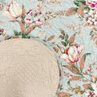 クラシカルな花柄のマルチキルトカバー 200×250cm (FLO GR) 5枚目画像