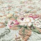 クラシカルな花柄のマルチキルトカバー 200×250cm (FLO GR) 6枚目画像