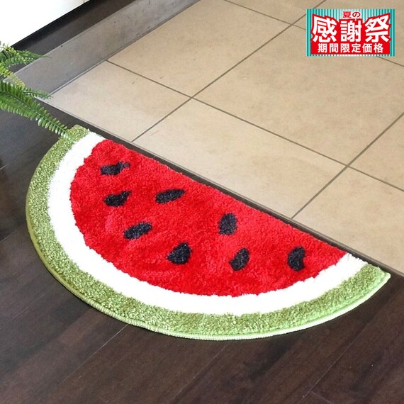 フロアマット 35x70cm(スイカ) 1枚目画像
