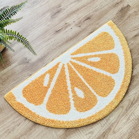 フロアマット 35x70cm(オレンジ) 1枚目画像