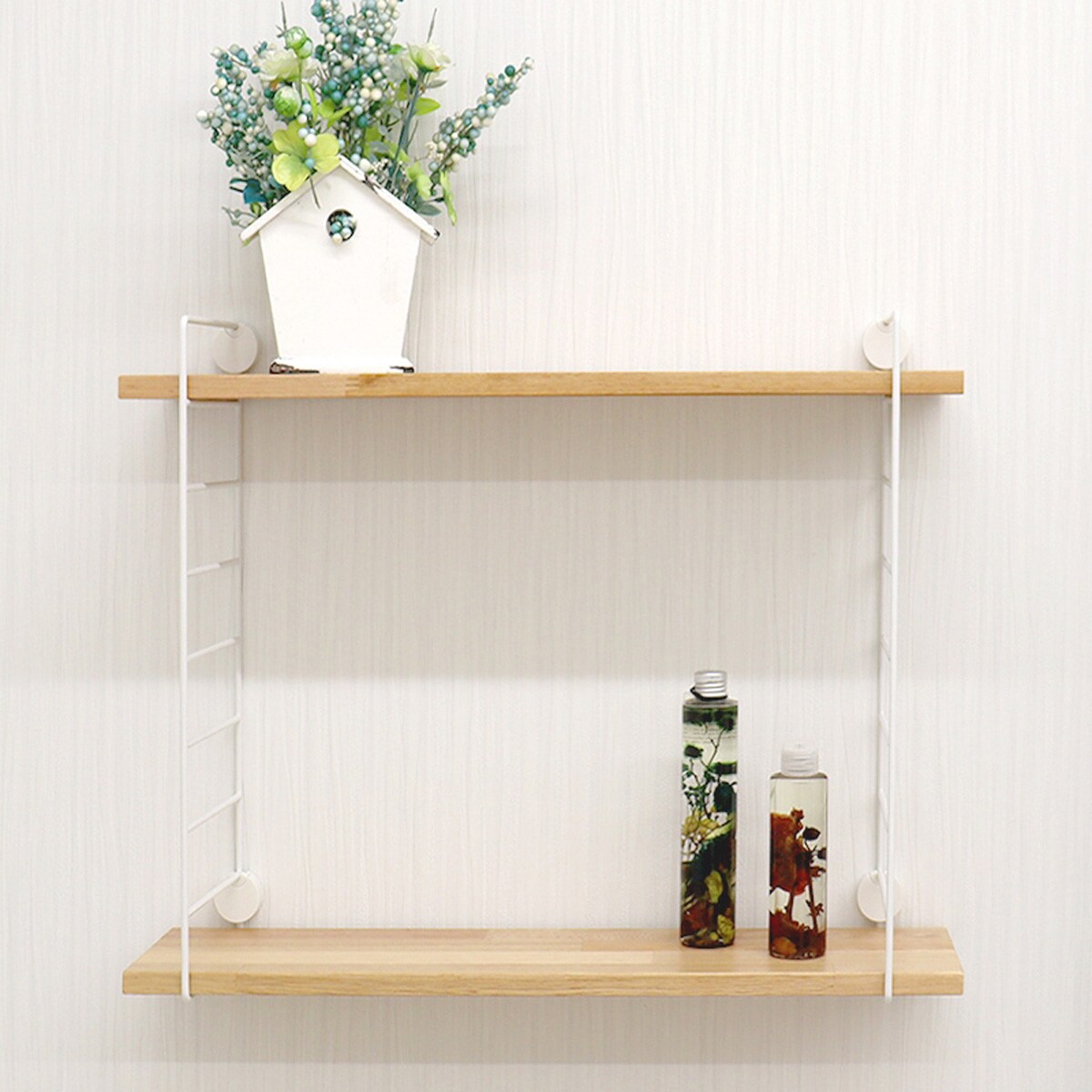 ワイヤーウォールシェルフ 幅45cm ロング (FR ホワイト) | ニトリ