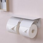 トイレットペーパーホルダー (ダブル ホワイト) 1枚目画像