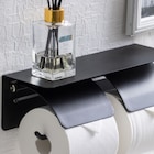 トイレットペーパーホルダー (ダブル ブラック) 3枚目画像