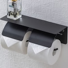 トイレットペーパーホルダー (ダブル ブラック) 9枚目画像
