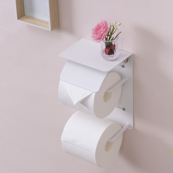 トイレットペーパーホルダー (ツイン ホワイト) 3枚目画像