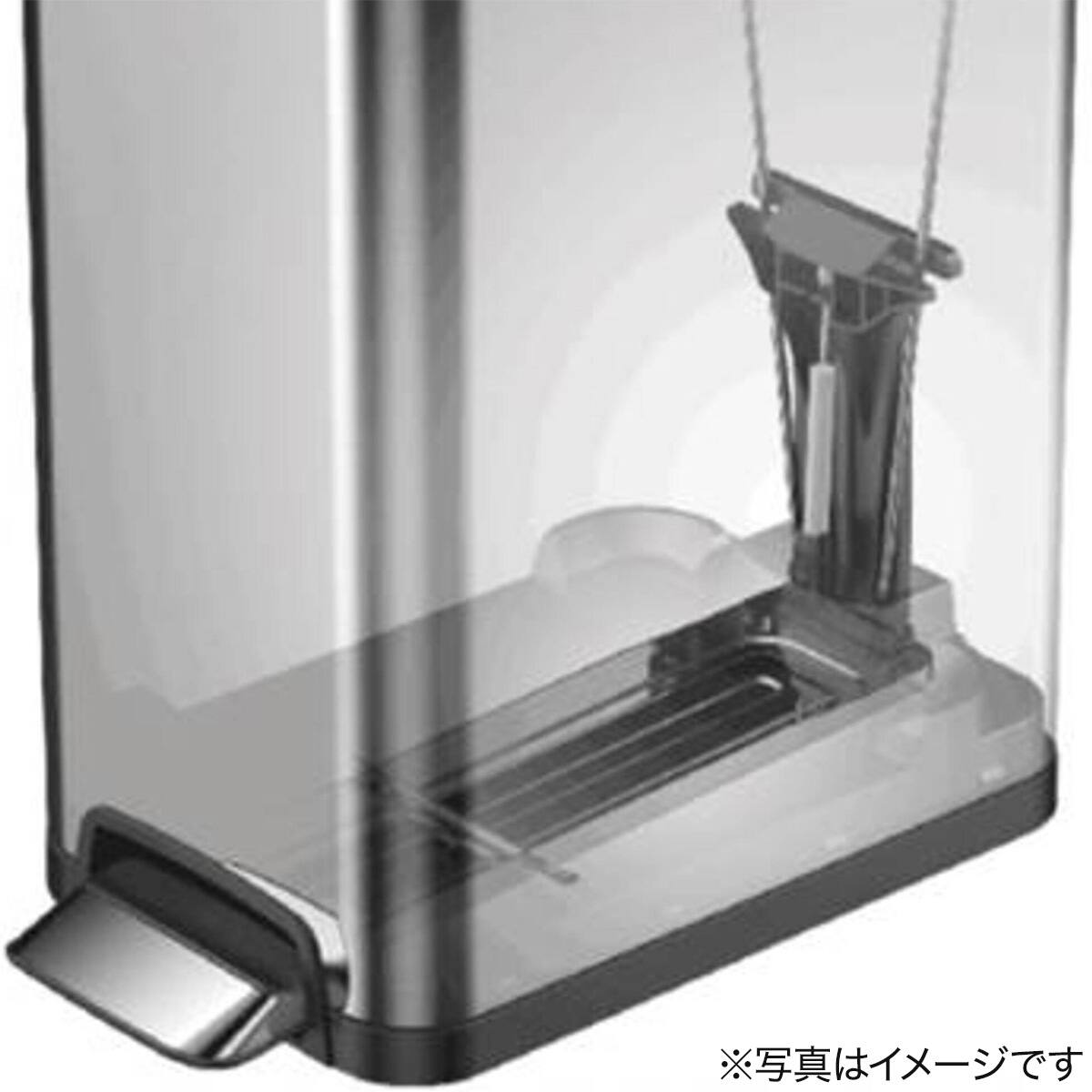 キャスター付きステップ式ゴミ箱(30L 9377 シルバー) | ニトリネット